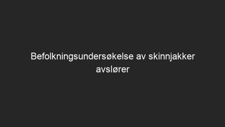 Befolkningsundersøkelse av skinnjakker avslører omfanget av skadedyrproblem